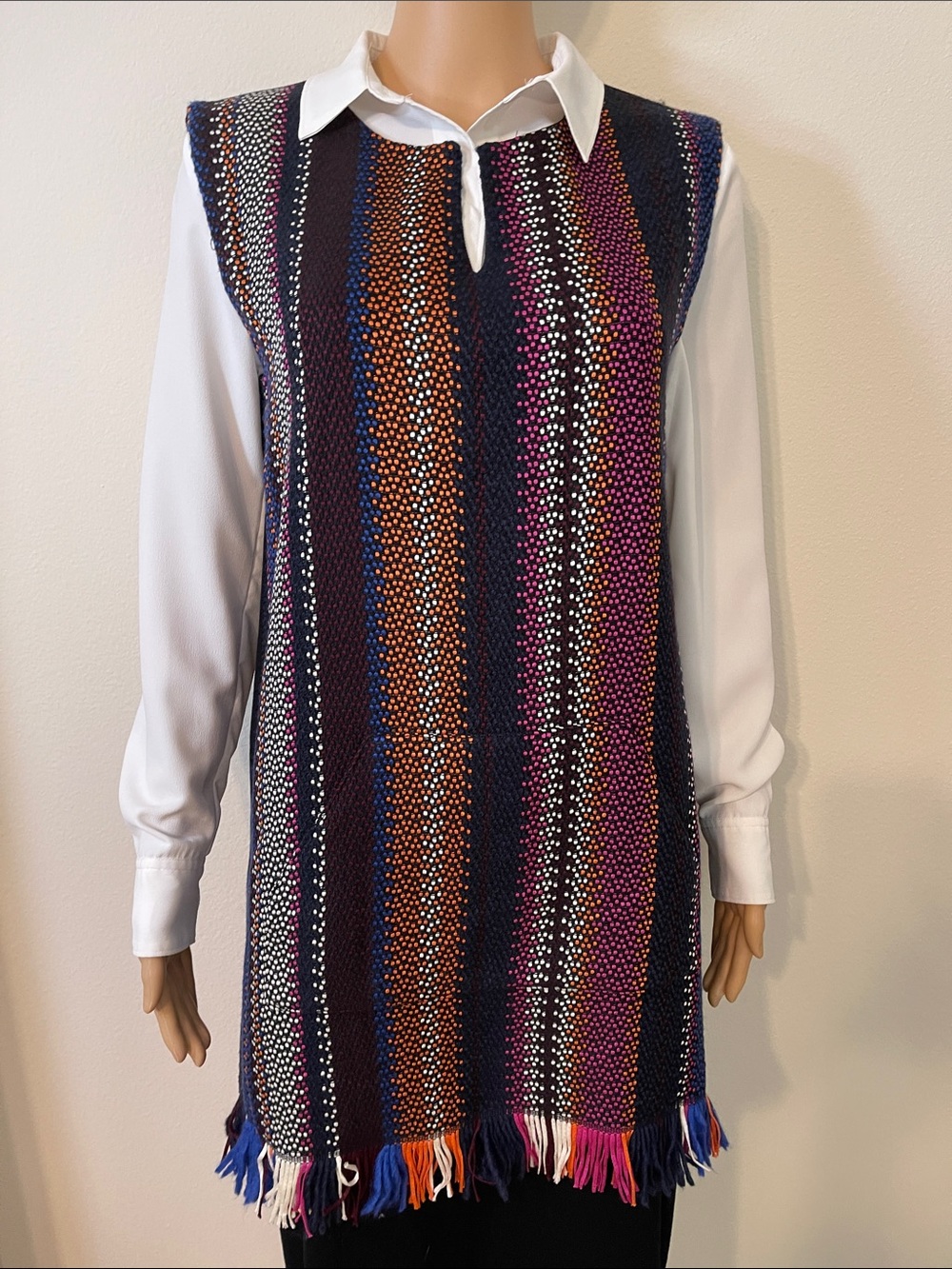 NWT Levi's Jumper Shift Dress Pocket & Fringe Hem